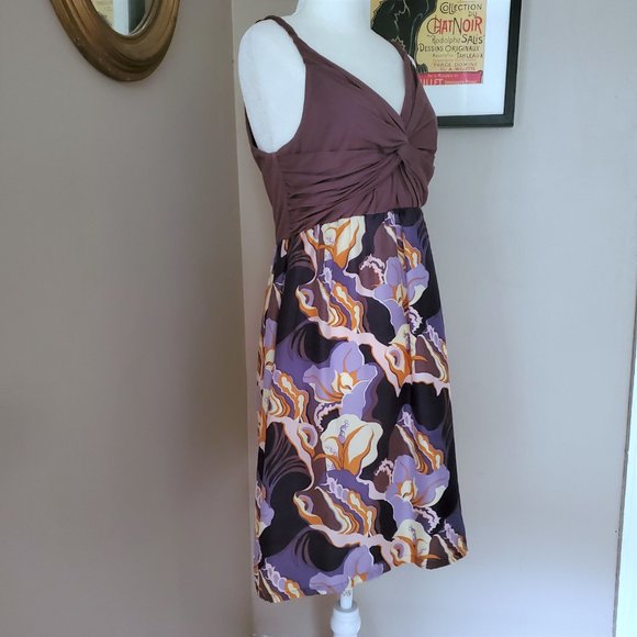 Anthropologie Lilka Silk Twist Detail Dress Medium - Picture 4 of 16